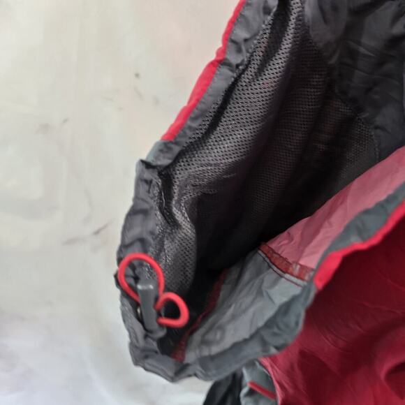 Columbia Rain Jacket Mens Small Red Gray Coat Windbreaker Glennaker Lake II - Picture 10 of 12